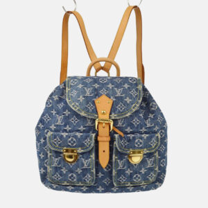 Louis Vuitton Sac a Dos GM Blue Monogram Denim Backpack
