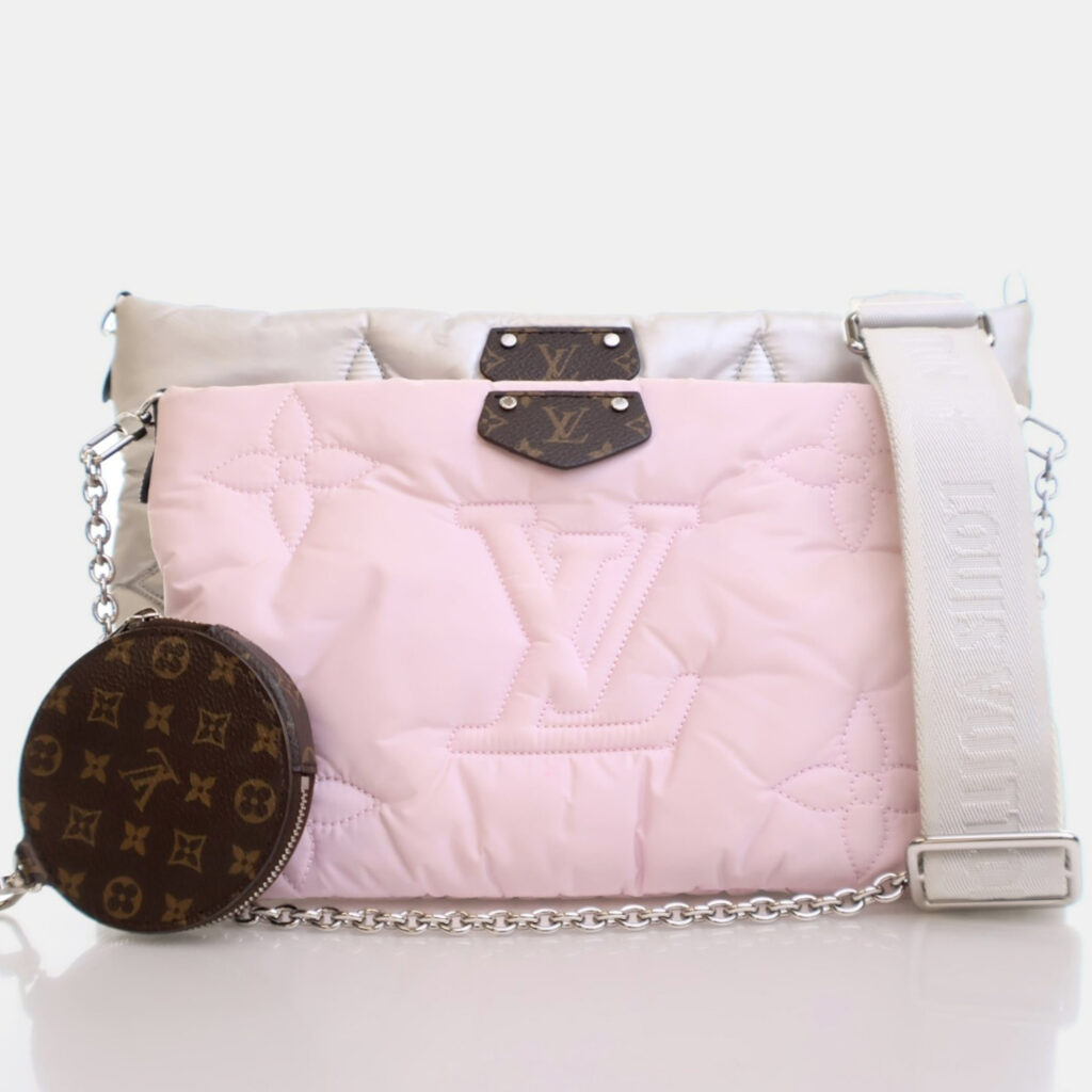 luxury-women-louis-vuitton-used-handbags-p1169514-019 Louis Vuitton Pillow Multi Pochette Accessoires Pink/Silver Econyl Nylon Crossbody Bag