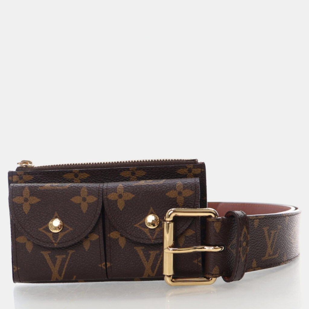 luxury-women-louis-vuitton-used-handbags-p1169566-017 Louis Vuitton Pochette Duo Monogram Canvas Belt Bag