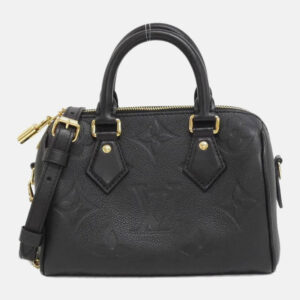 Louis Vuitton Speedy Bandouliere 20 Black Monogram Empreinte Boston Bag