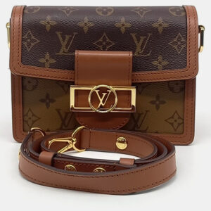 Gucci Beige Black PVC Ophidia GG Crossbody Bag