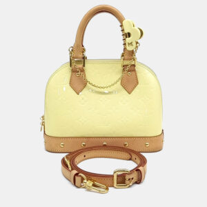 Louis Vuitton Yellow Patent Leather Vernis Alma BB bag