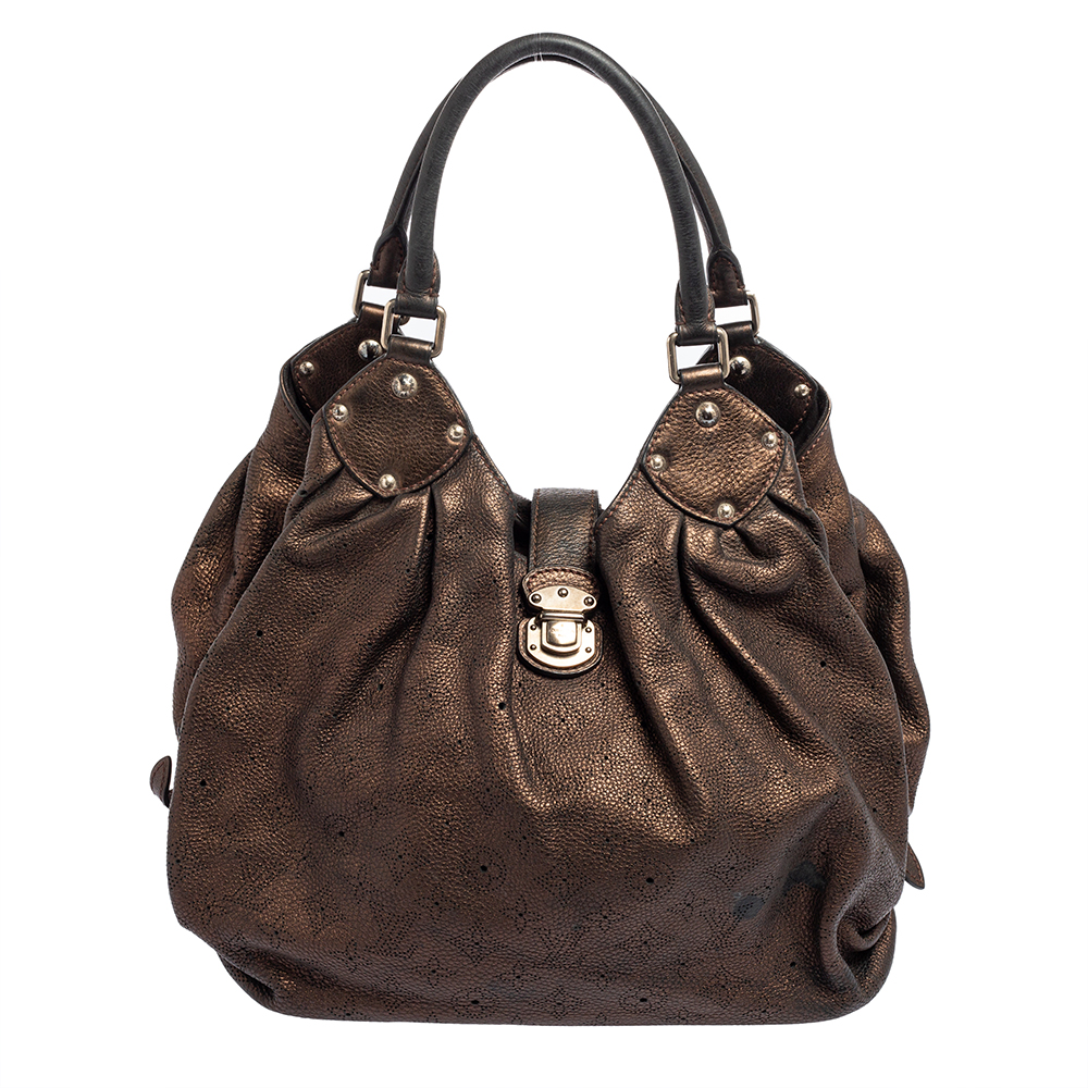 luxury-women-louis-vuitton-used-handbags-p578295-004-2 Louis Vuitton Bronze Monogram Mahina Leather L Bag