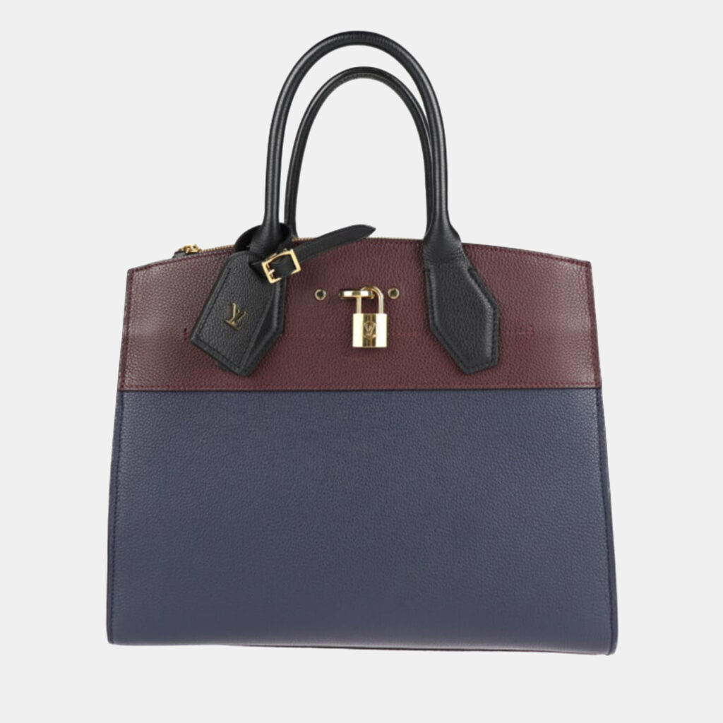 luxury-women-louis-vuitton-used-handbags-p801159-002 Louis Vuitton Multicolor Leather City Steamer MM Satchel