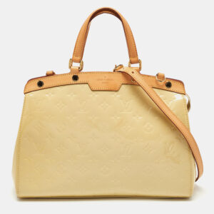 Louis Vuitton Citrine Monogram Vernis Brea MM Bag