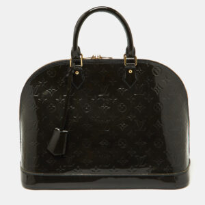 Louis Vuitton Bleu Infini Monogram Vernis Alma GM Bag