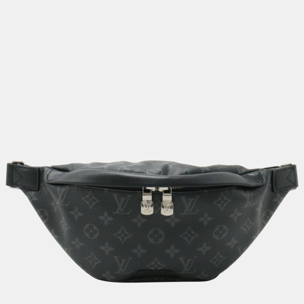 luxury-women-louis-vuitton-used-handbags-p981109-007 Louis Vuitton Black Monogram Eclipse Discovery Bumbag PM