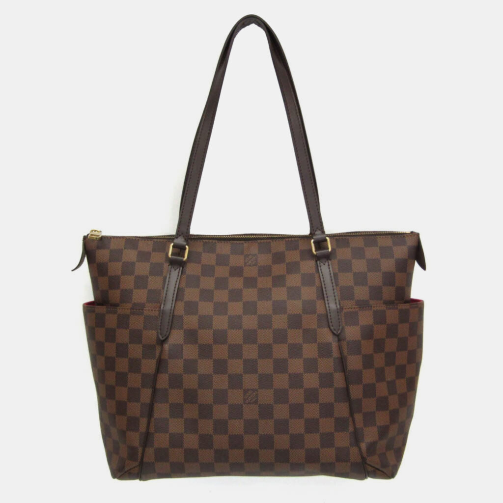 luxury-women-louis-vuitton-used-handbags-p983830-005 Louis Vuitton Brown Canvas Medium Totally Tote Bag