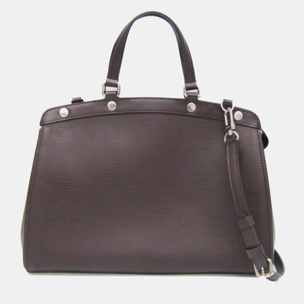 luxury-women-louis-vuitton-used-handbags-p991487-006 Louis Vuitton Brown Leather Medium Brea Satchel Bag