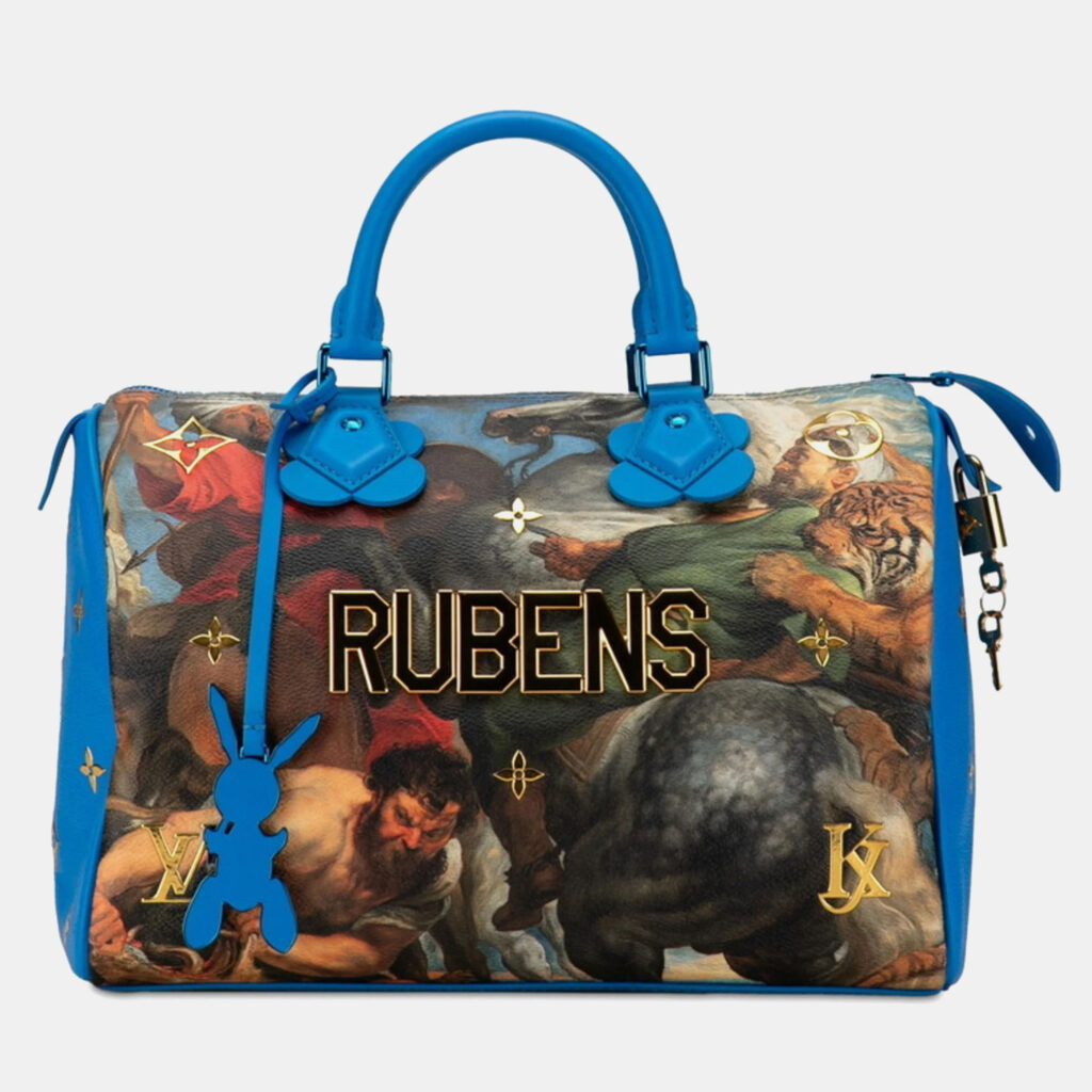 luxury-women-louis-vuitton-used-handbags-p997293-010 Louis Vuitton Multicolour Leather Masters Rubens Speedy 30 Satchel Bag