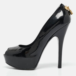 Louis Vuitton Black Patent Leather Oh Really! Pumps Size 37.5