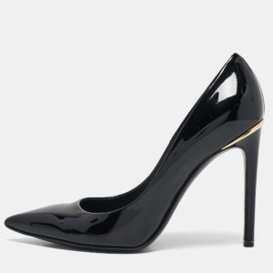 Louis Vuitton Black Patent Leather Eyeline Pumps Size 37.5