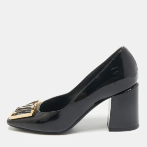 Louis Vuitton Black Patent Leather Madeleine Pumps Size 35.5
