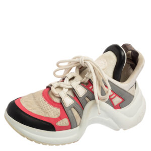 Louis Vuitton Multicolor Leather And Mesh Archlight Sneakers Size 36.5
