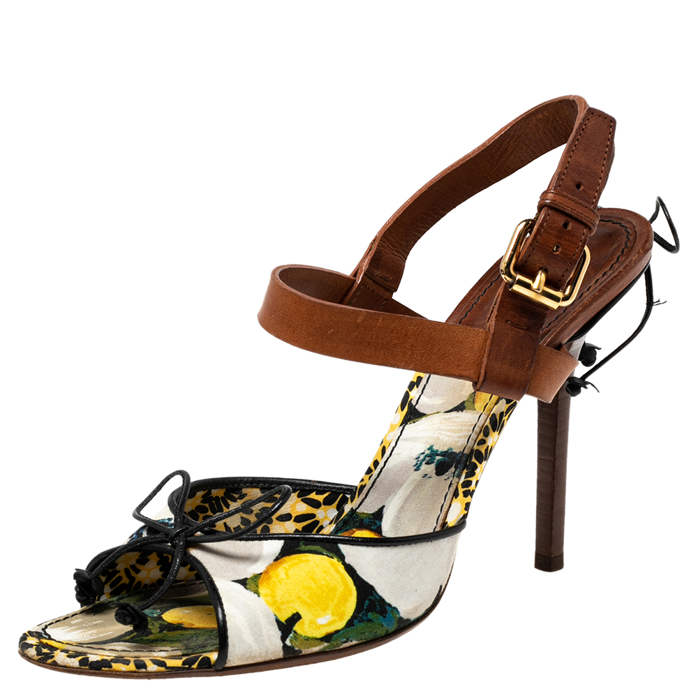 luxury-women-louis-vuitton-used-shoes-p602076-008-2 Louis Vuitton Multicolor Canvas and Leather Flower Fields Sandals Size 38
