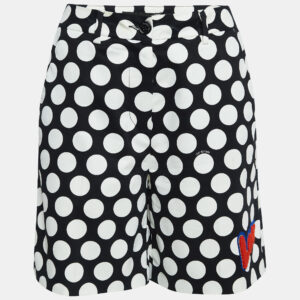 Love Moschino Polka Dots Cotton Applique Detail Shorts S