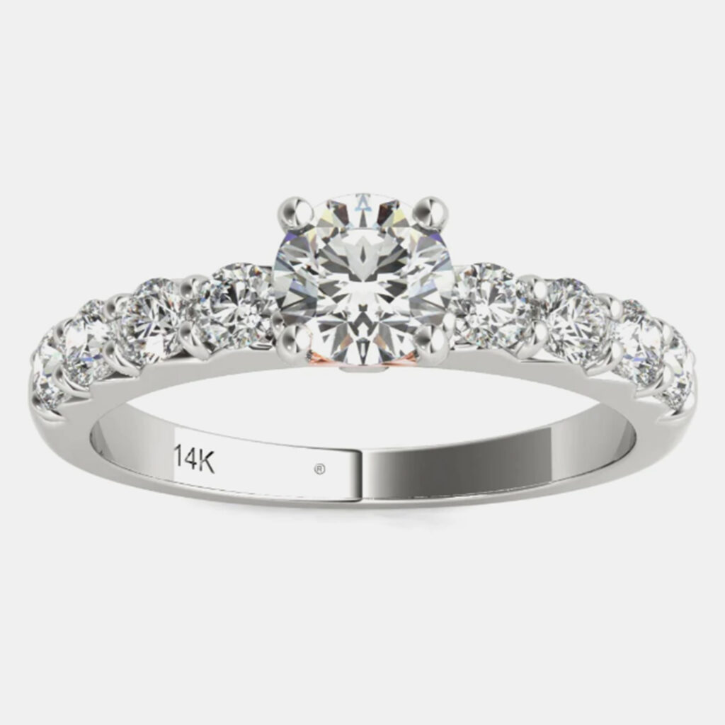 luxury-women-luv-eclipse-new-fine-jewelry-p1106468-002 14K White Gold Solitaire Natural Diamond Engagement Ring (1.00 Ctw) US 7