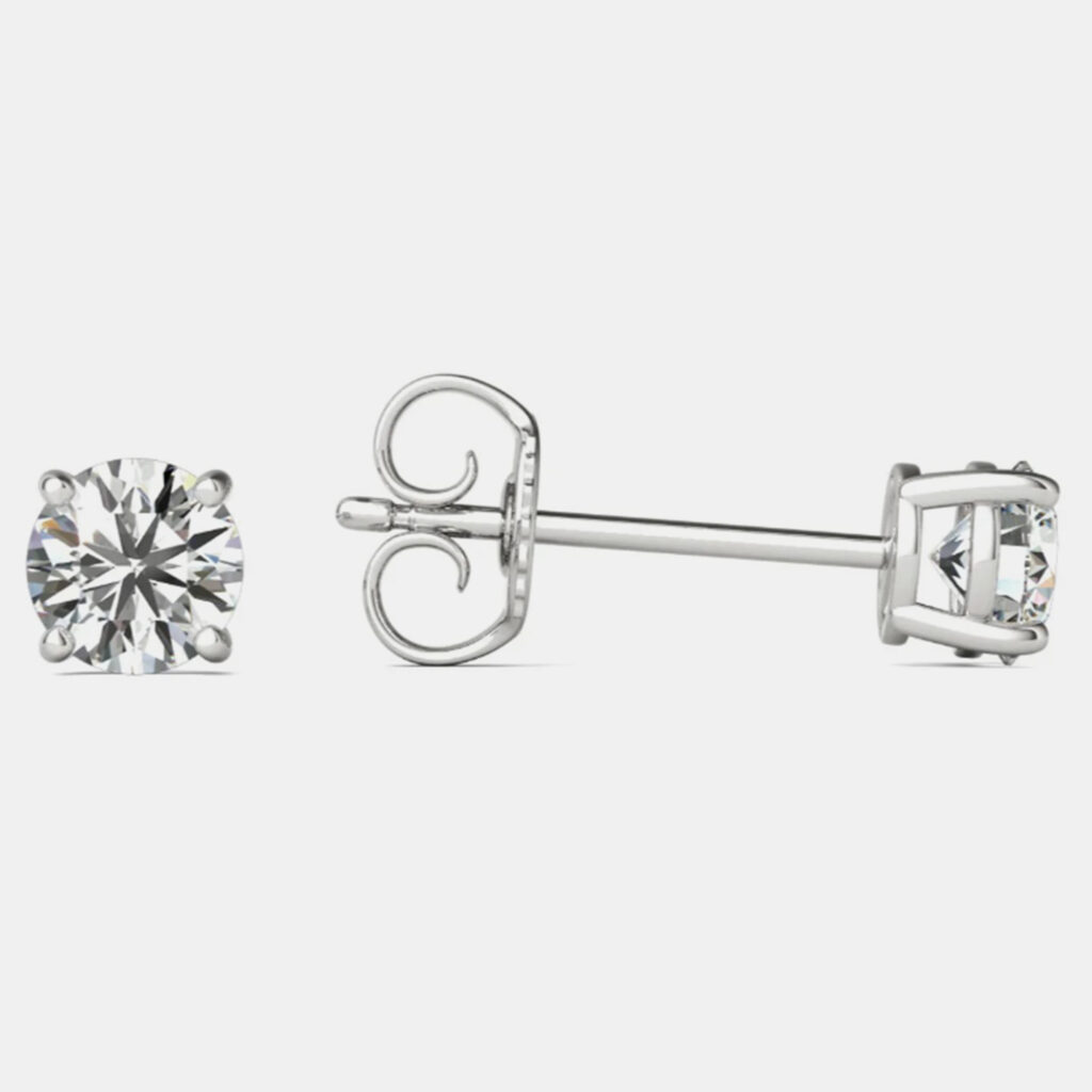 luxury-women-luv-eclipse-used-fine-jewelry-p1099431-002 14K Hypoallergenic White Gold Solitaire Natural Diamond Stud Earrings (1/2 Ctw)