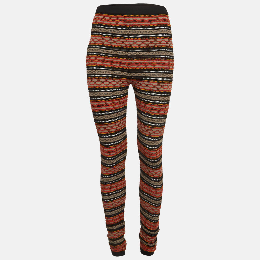 luxury-women-m-missoni-denim-new-clothes-p972179-001 M Missoni Multicolor Stripe Patterned Knit Leggings M