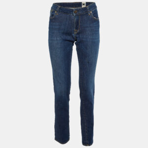 m missoni denim blue cotton skinny fit jeans l/waist 33"