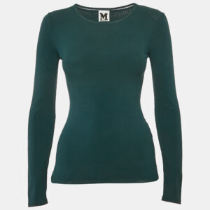 M Missoni Green Jersey Long Sleeve Top S