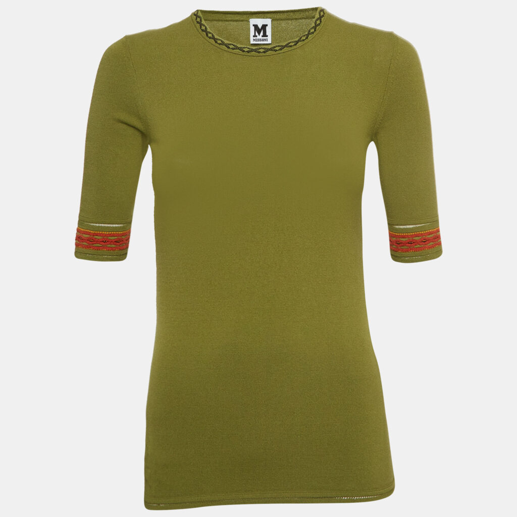 luxury-women-m-missoni-new-clothes-p961642-004 M Missoni Green Knit Top S