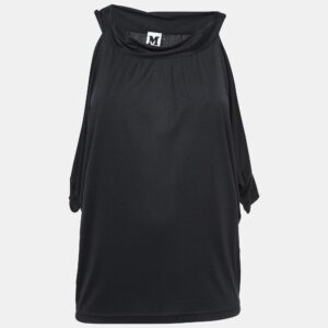 M Missoni Black Jersey Sleeveless Blouse S