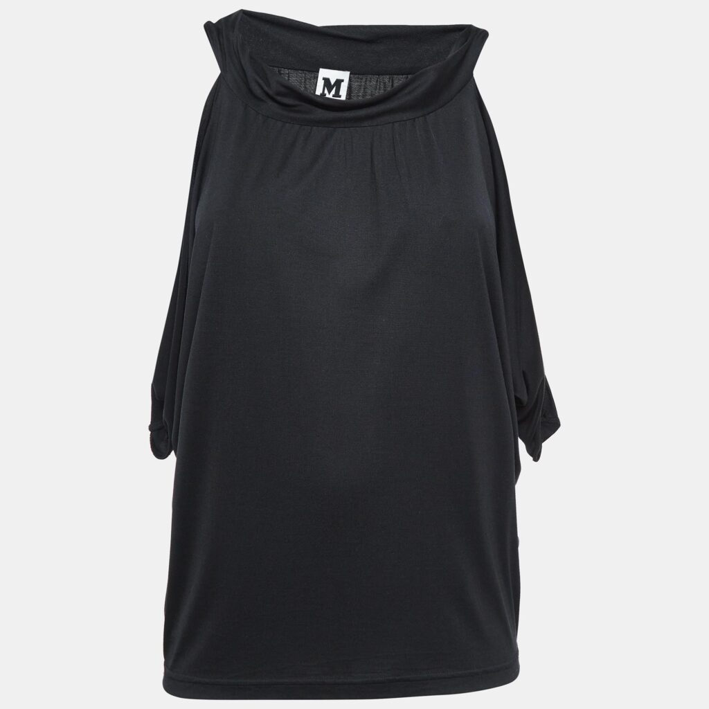 luxury-women-m-missoni-used-clothes-p1033236-005 M Missoni Black Jersey Sleeveless Blouse S