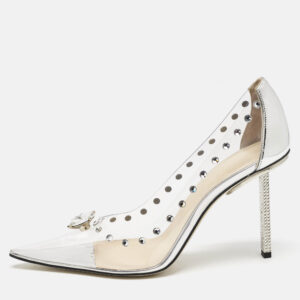 Mach & Mach Transparent PVC and Leather Diamond Dreams Pumps Size 39
