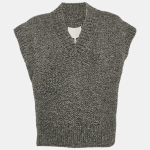 Maison Martin Margiela Grey  Rib Knit V-Neck Sweater Vest M