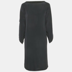 Maison Martin Margiela Black Silk Short Dress L