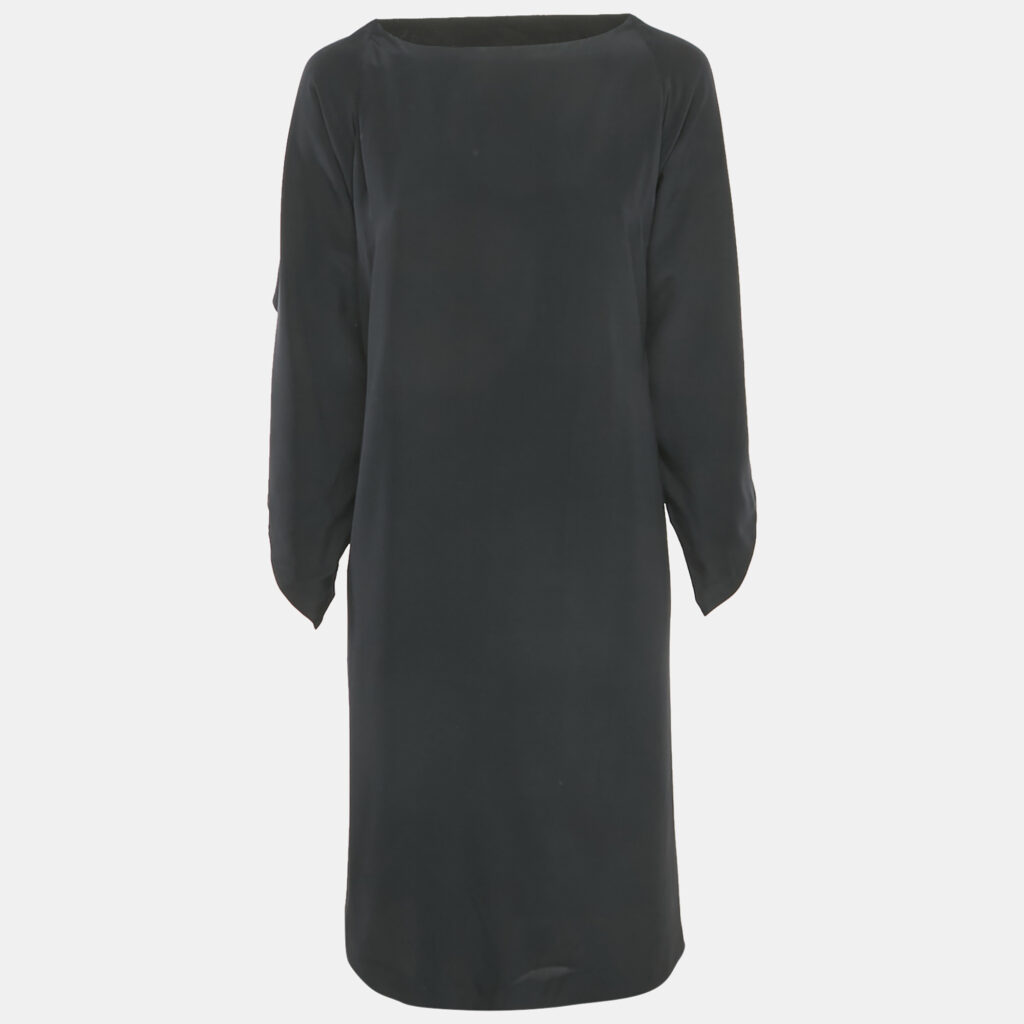 luxury-women-maison-martin-margiela-used-clothes-p1169912-002 Maison Martin Margiela Black Silk Short Dress L