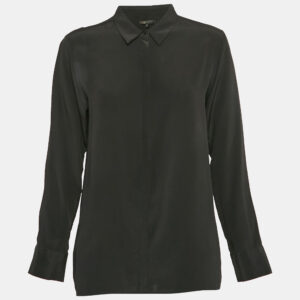 Balmain Multicolor Printed Satin Silk Shirt S