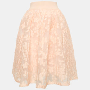 Maje Light Orange/Peach Fil Coupe Joshua Rose Short Skirt L