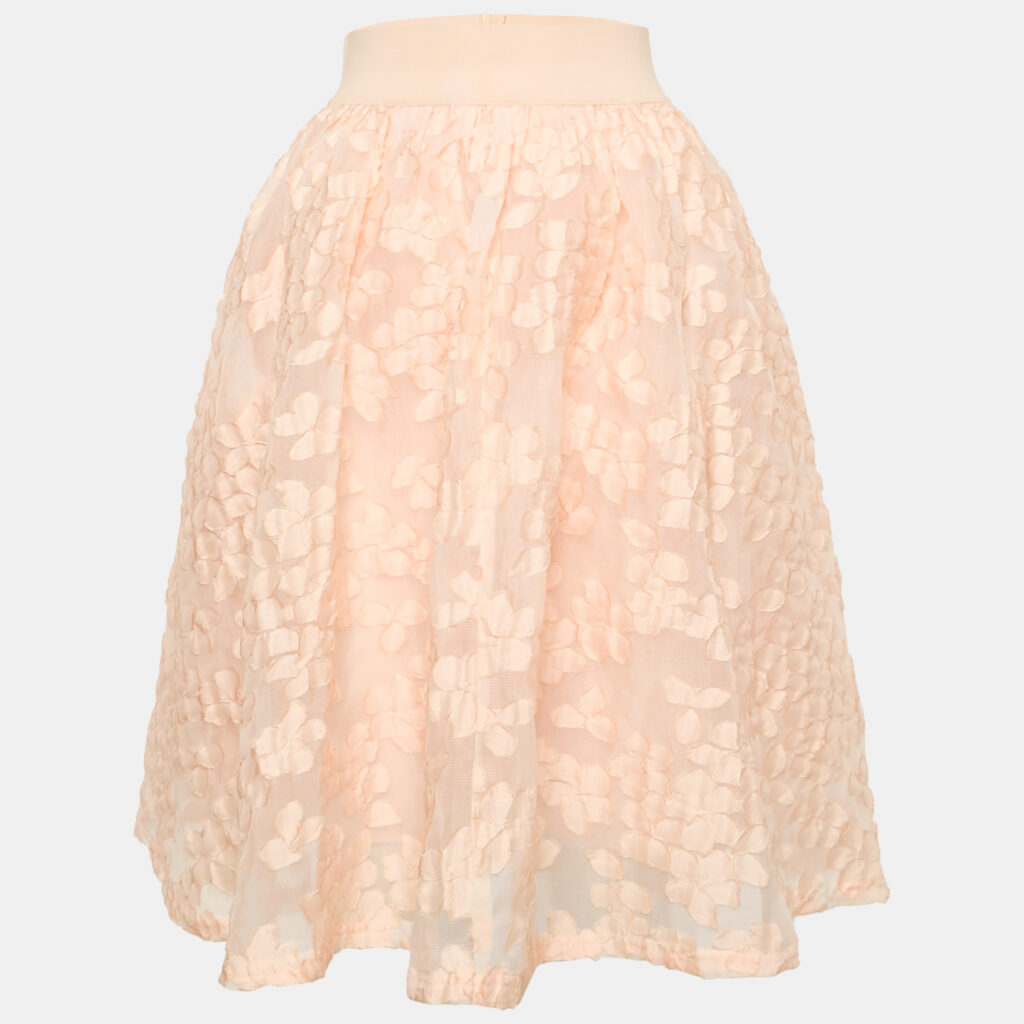 Maje Light Orange/Peach Fil Coupe Joshua Rose Short Skirt L