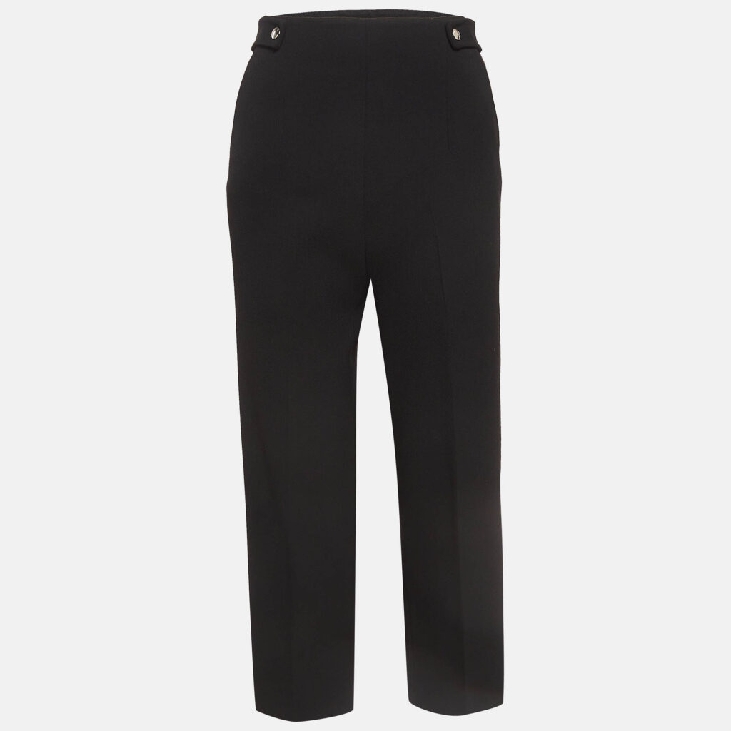 luxury-women-maje-used-clothes-p986655-001 Maje Black Stretch Crepe High Rise Trousers S