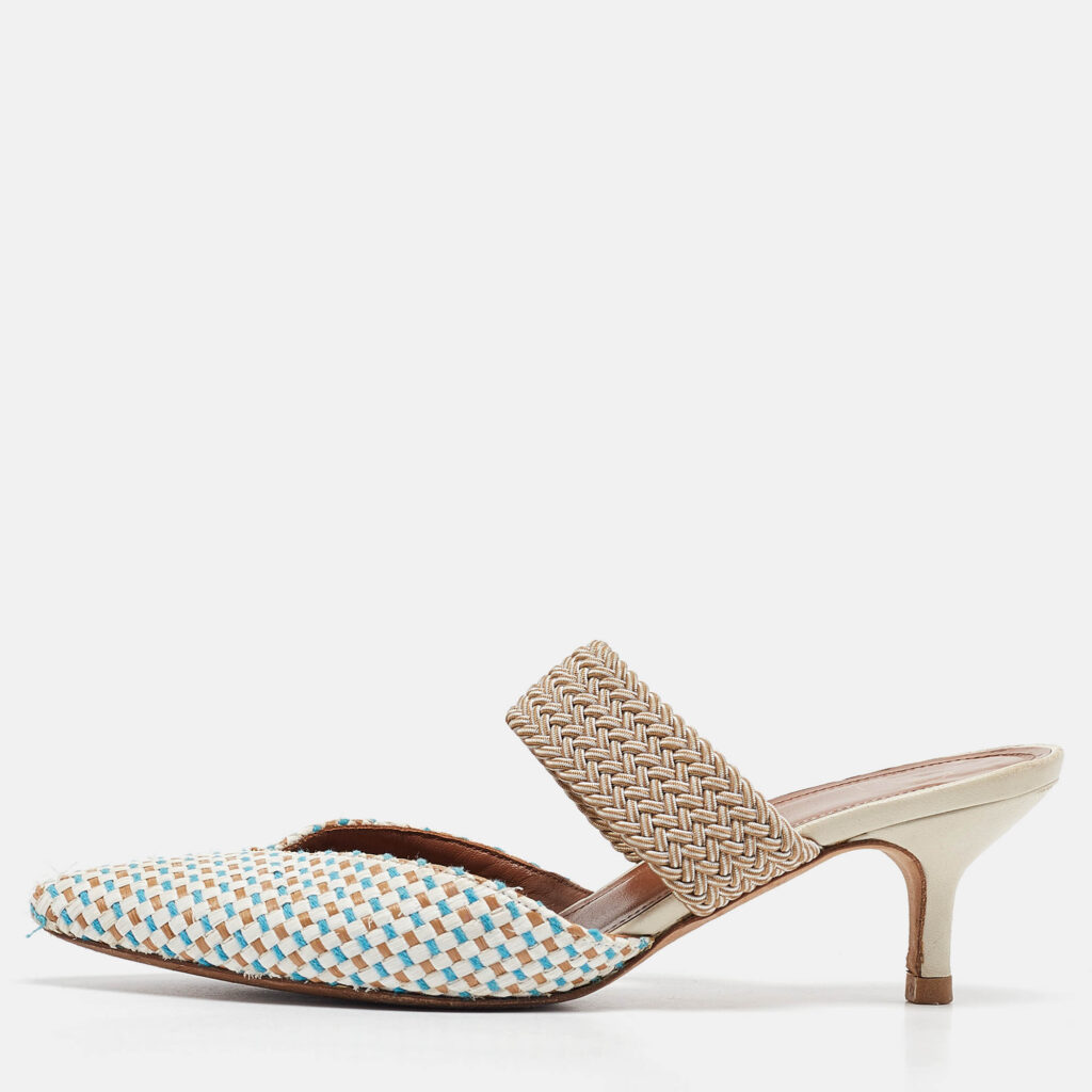 luxury-women-malone-souliers-used-shoes-p1035360-010 Malone Souliers Multicolor Raffia Maisie Mules Size 36