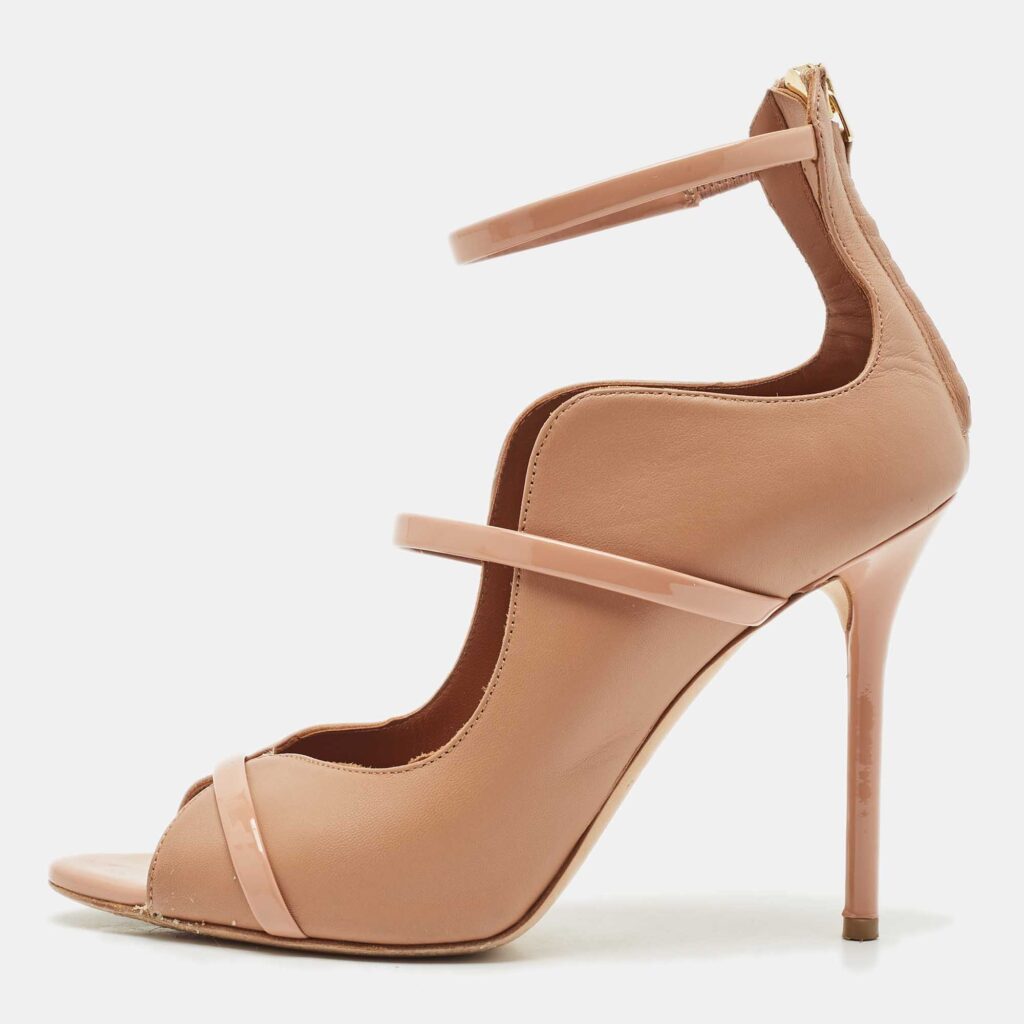 luxury-women-malone-souliers-used-shoes-p1150093-003 Malone Souliers Beige Leather Mika Pumps Size 37.5