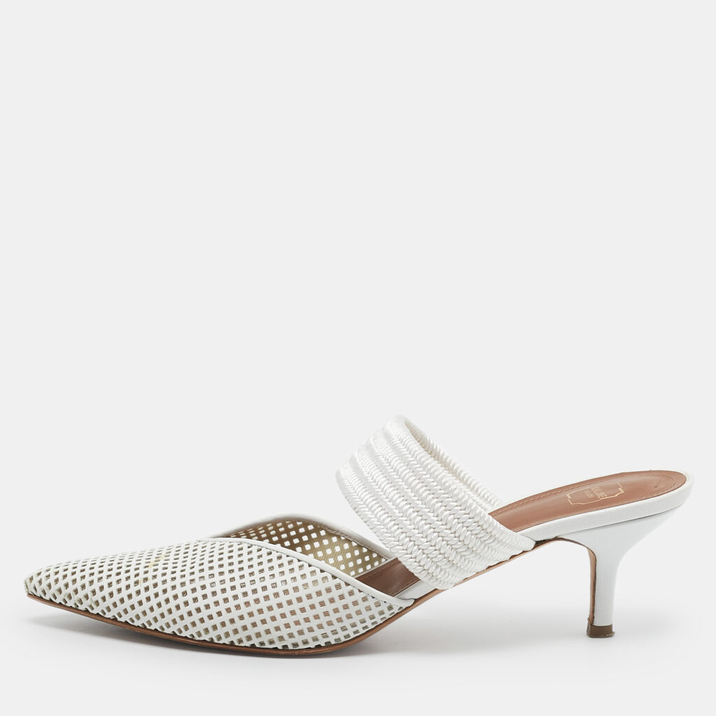 luxury-women-malone-souliers-used-shoes-p1155784-008 Malone Souliers White Leather Maisie Mules Size 40