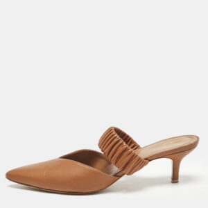 Malone Souliers  Brown Leather Matilda Mules Size 40.5