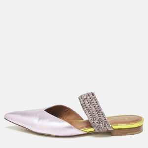 Malone Souliers Metallic Leather Maisie Mules Size 37.5