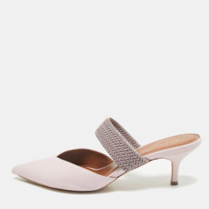 Malone Souliers x Ray Luwolt Pink Leather Maisie Mules Size 40
