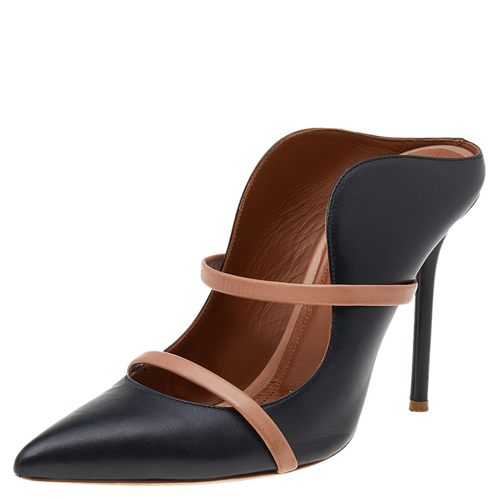 luxury-women-malone-souliers-used-shoes-p541119-002-2 Malone Souliers Black/Beige Leather Maureen Sandals Size 38