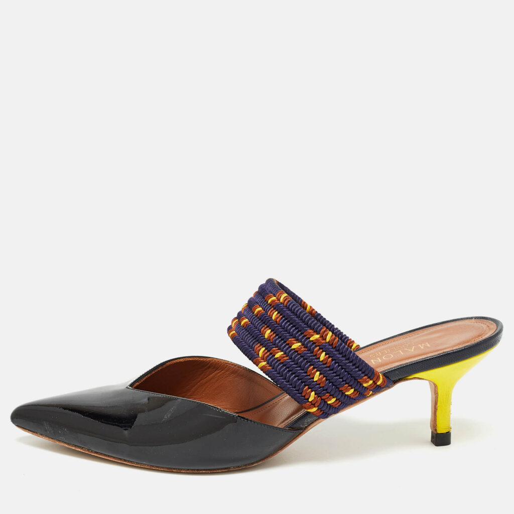 luxury-women-malone-souliers-used-shoes-p962981-010 Malone Souliers Black Patent Maisie Sandals Size 37.5