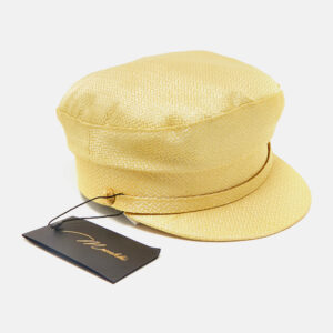 manokhi by toukitsou gold brocade greek fisherman hat m