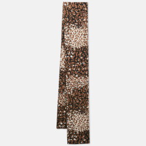 Marc by Marc Jacobs Brown Animal Print Cotton Stole