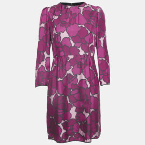 Marc by Marc Jacobs Pink Printed Silk Short Dress M