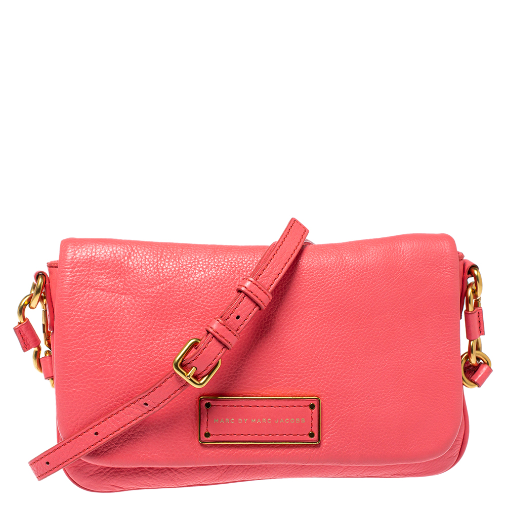luxury-women-marc-by-marc-jacobs-used-handbags-p396680-004 Marc by Marc Jacobs Orange Leather Too Hot To Handle Crossbody Bag