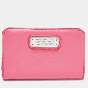 Marc by Marc Jacobs Pink Leather Zip Around Wallet