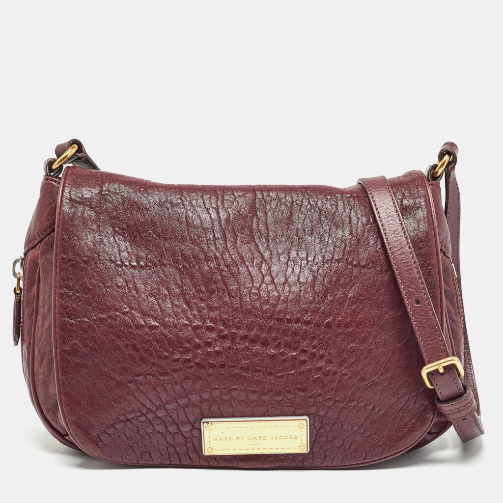 luxury-women-marc-by-marc-jacobs-used-handbags-p995763-017 Marc by Marc Jacobs Burgundy Leather Washed Up The Nash Crossbody Bag